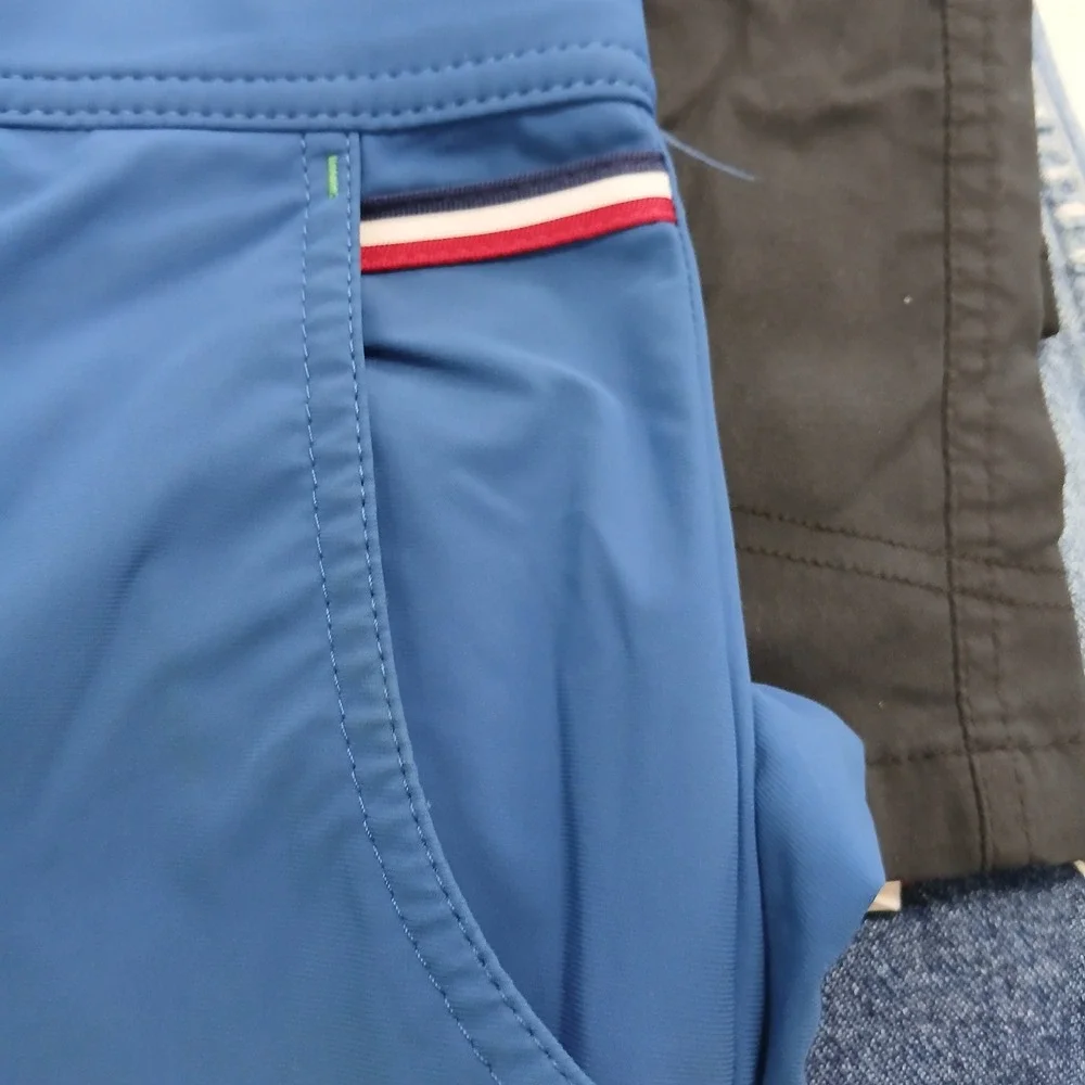 Alberto Golf Shorts Tech‎ Stretch Water Repellent Blue Men Size 36 EUC